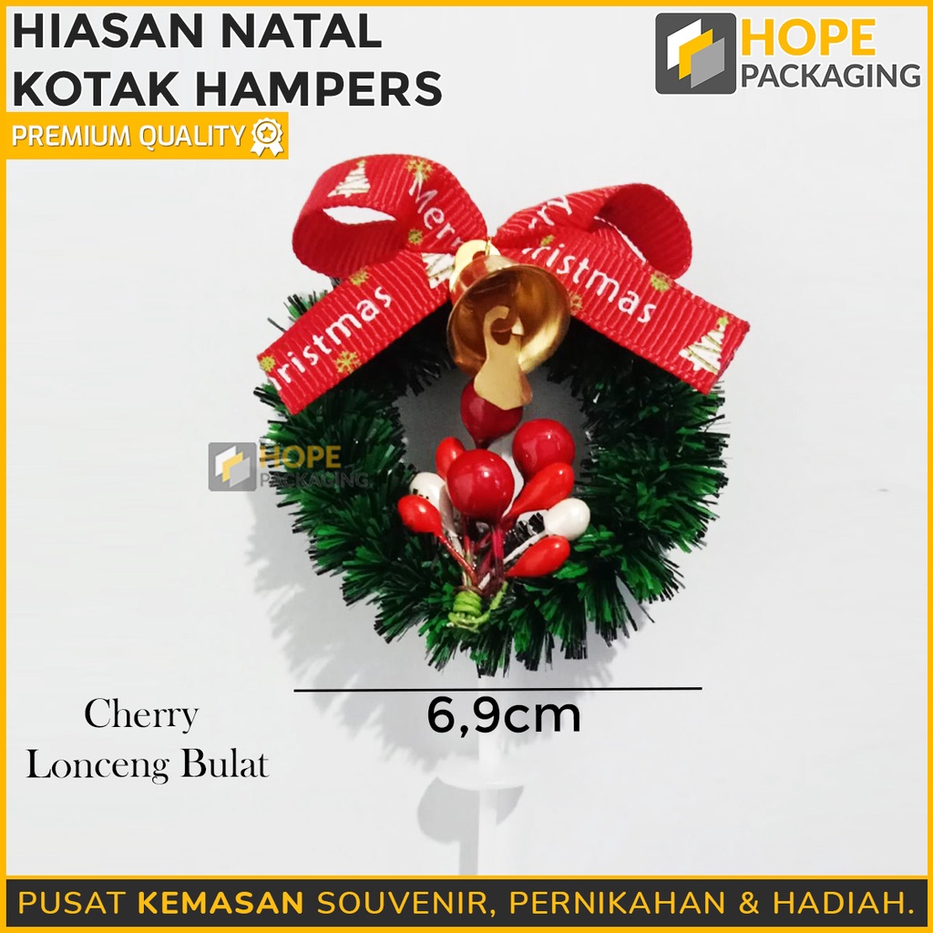 Hiasan Natal kotak hampers / hiasan Topper Kue Natal / Hiasan kue