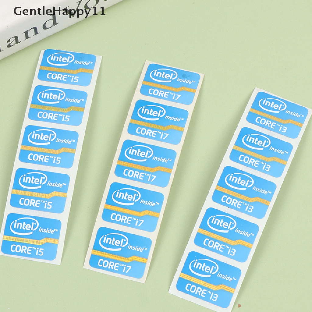 Stiker Label Pewangi Ultrabook GentleHappy Stiker Logo Laptop Intel Core i3 i5 i7 id