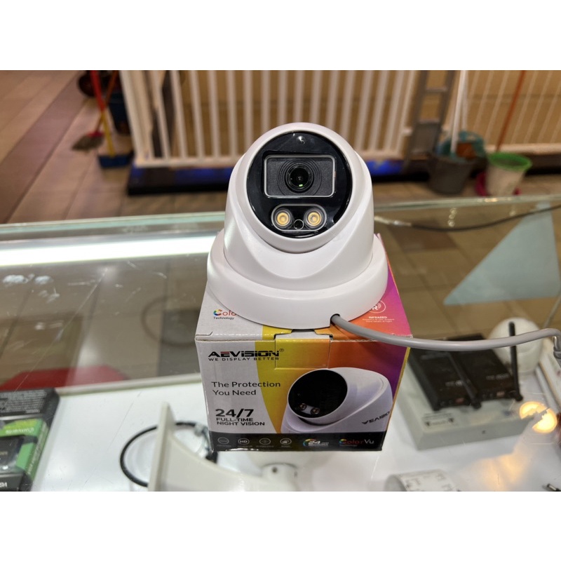 CCTV INDOOR COLORVU 5mp plus MIC 4In1 AHD,TVI,CVI, analok