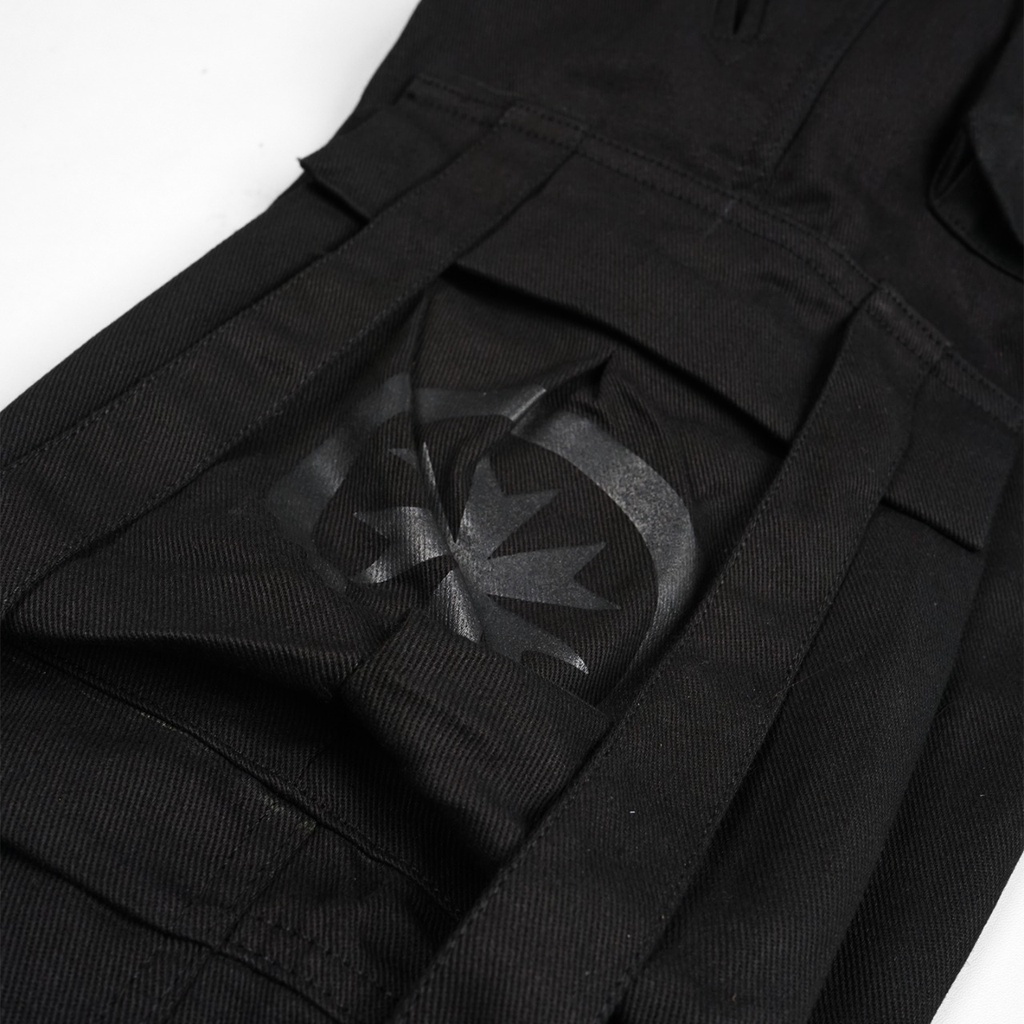 ZIP CARGO PANTS | GRAIRED | BLACK | YIKESALLDAY X FILLINGSTREET