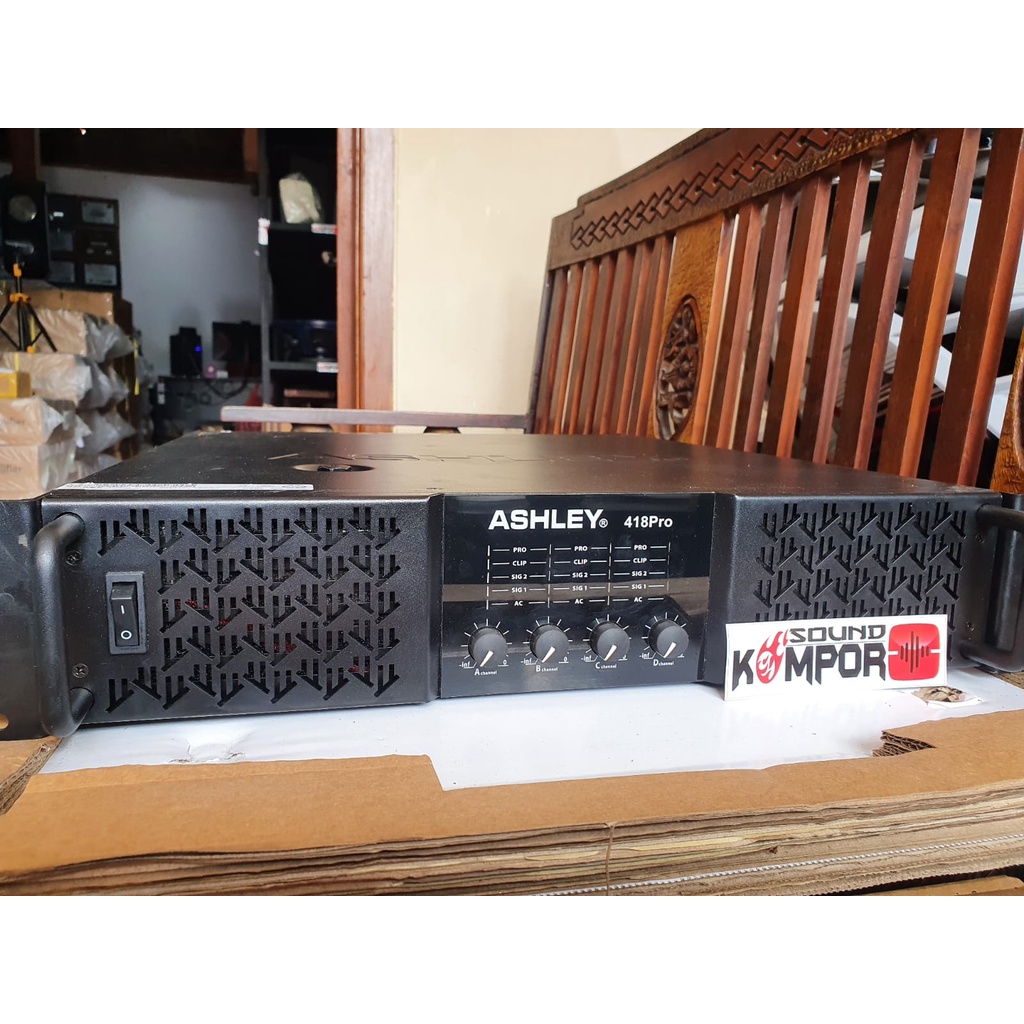 POWER AMPLIFIER ASHLEY 418PRO POWER ASHLEY 418 PRO 4 CHANNEL