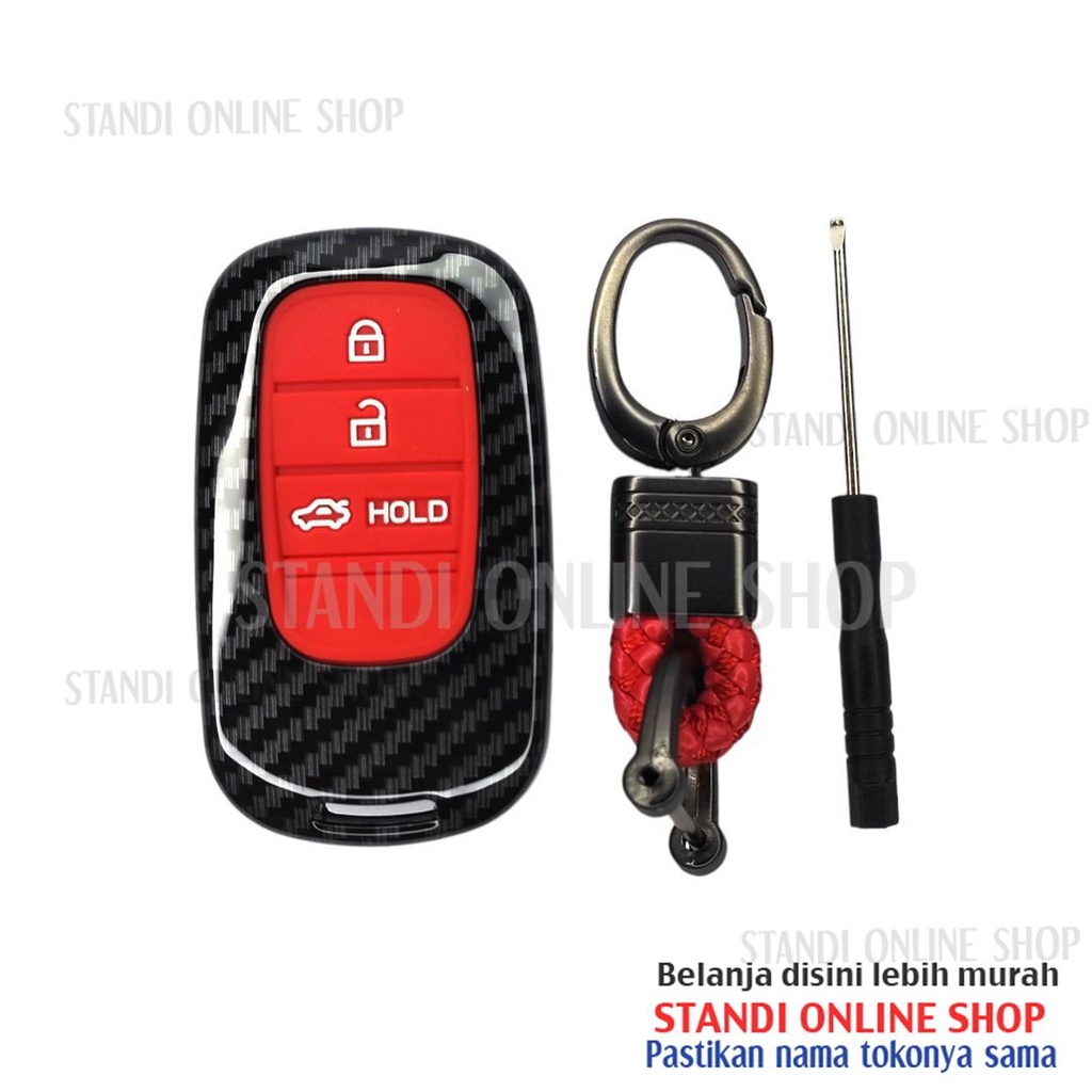 Cover Smartkey Sarung Kunci Carbon Smartkey All New Honda HRV City