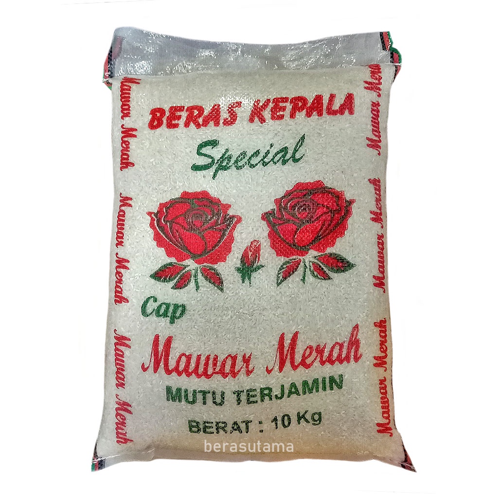 

Beras Kepala Medium Cap Mawar Merah 10KG