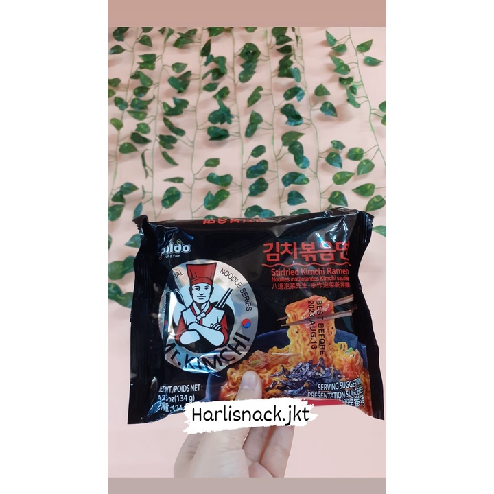 

PALDO BLACK MR. KIMCHI STIRFRIED RAMEN - MIE INSTAN KOREA