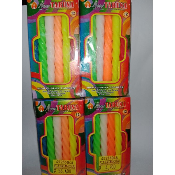 lilin kecil malam natal ulir