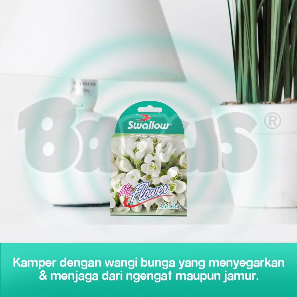 Ktmstore Kamper baju kapur barus pakaian anti jamur Swallow My Flower Amaro