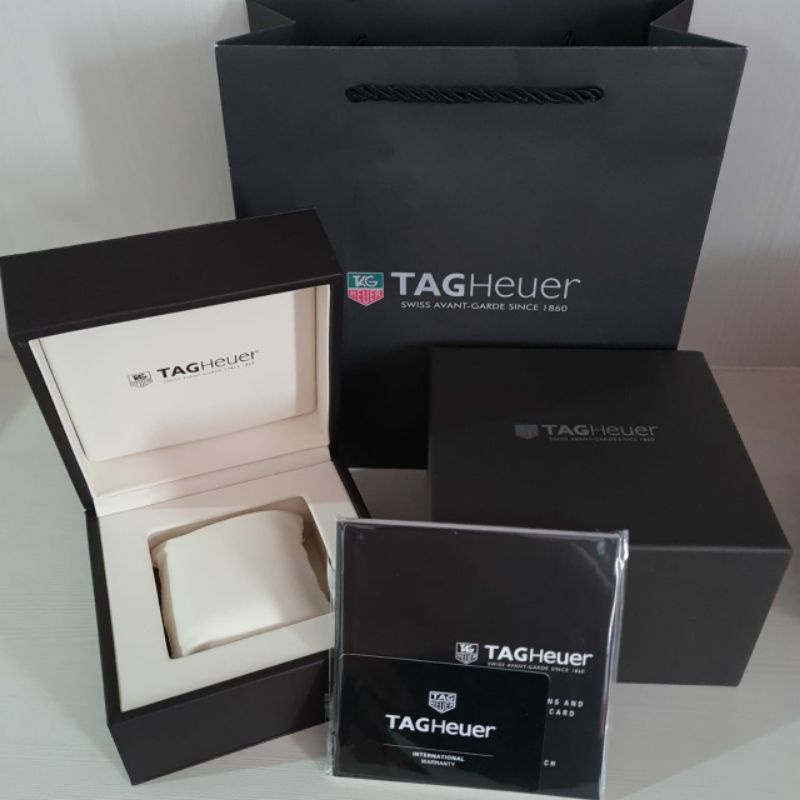 Kotak box jam tangan merk TAG HEUER model Original fullset