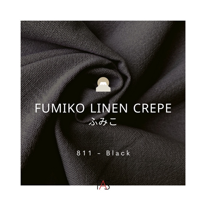 Kain Kain Fumiko Linen Crepe- Rami Japan Original Construction 1/2 Yard