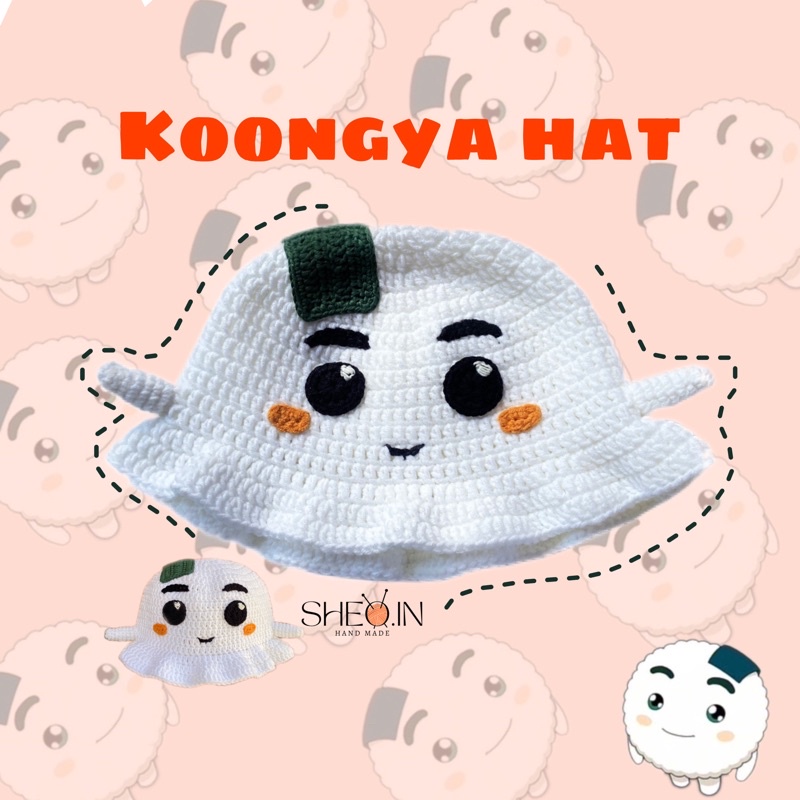 koongya hat crochet / topi rajut koongya