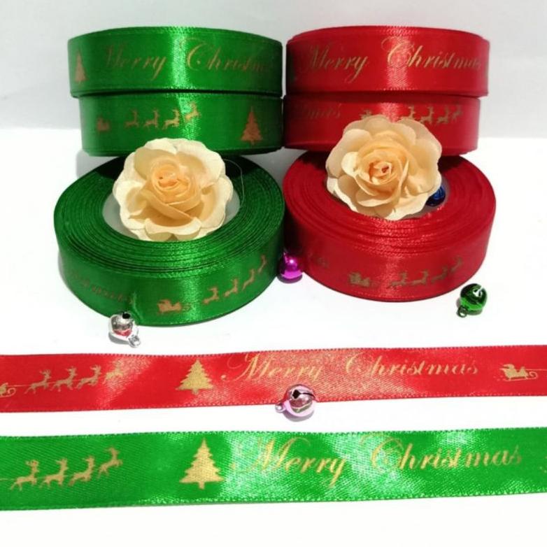 

PITA MERRY CHRISTMAS NATAL SATIN PARCEL HAMPERS GIFT KADO