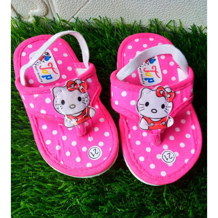 [0-2th] SANDAL BABY BUNYI POLKADOT / SANDAL PREWALKER BAYI PEREMPUAN / SANDAL PREWALKER BUNYI CITCIT