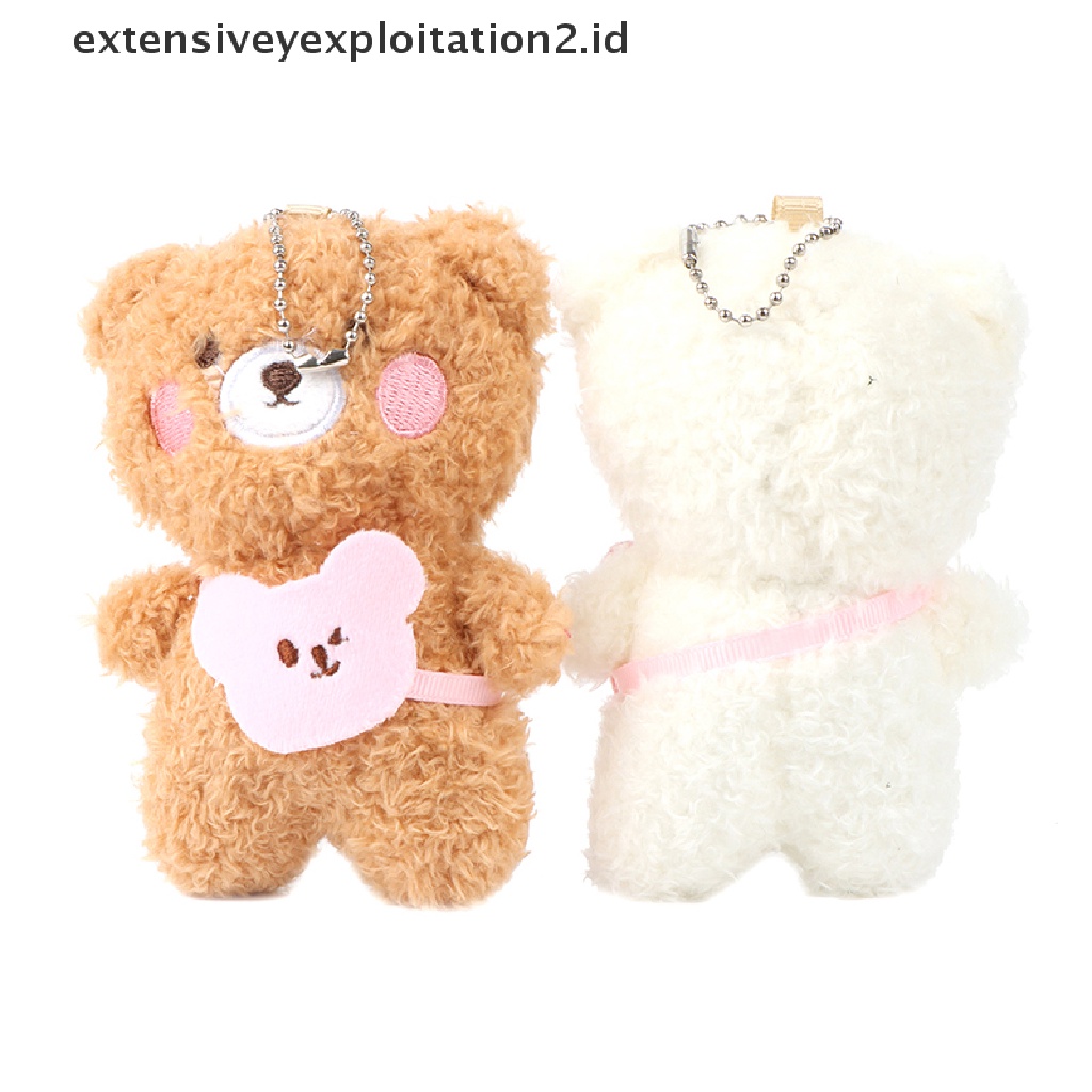 Gantungan Kunci Bentuk Teddy Bear Mini 12CM Untuk Tas Ransel