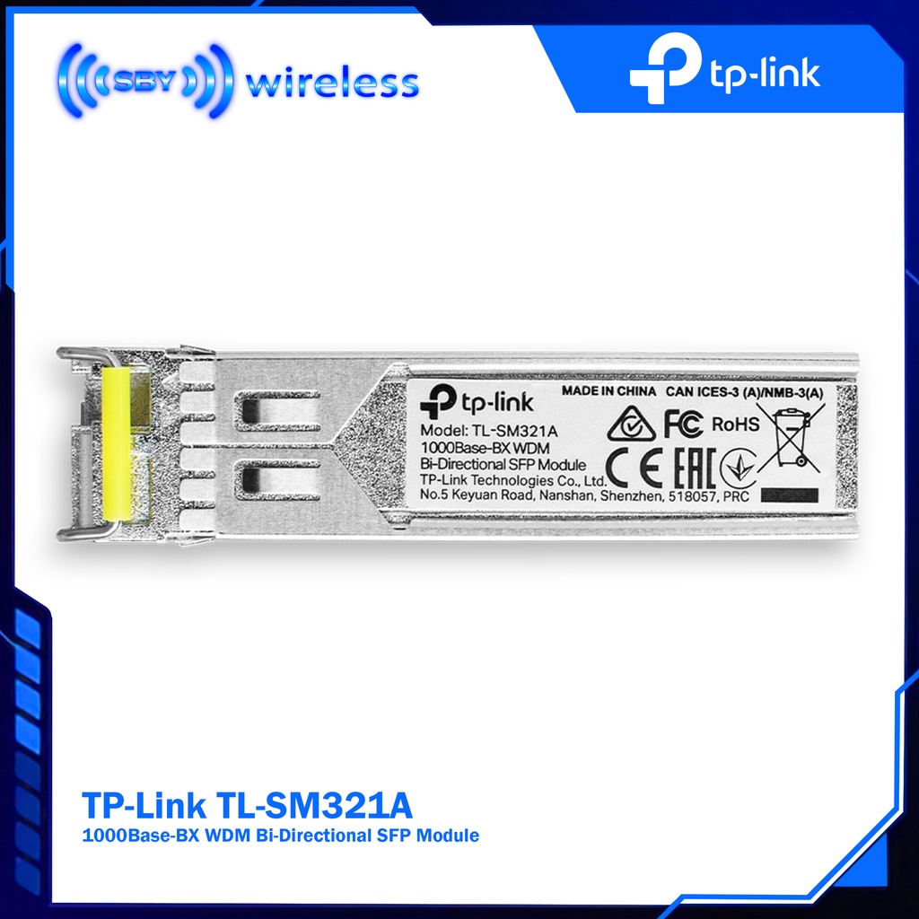 TPLINK TL-SM321A 1000Base-BX WDM Bi-Directional SFP Module Fiberoptik