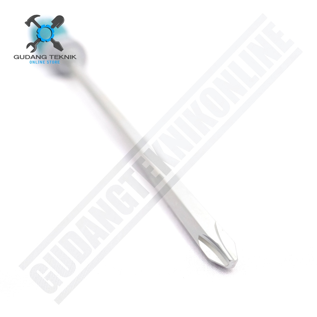 Obeng Kembang Plus PH3 20Cm 8&quot; THGSPH32006 TOTAL / Phillips Go-through Screwdriver 20 Cm THGSPH 32006 TOTAL