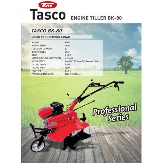 Mesin Traktor Cultivator Mini Tasco Bk 80 / Mesin Bajak Mini Bk-80 /