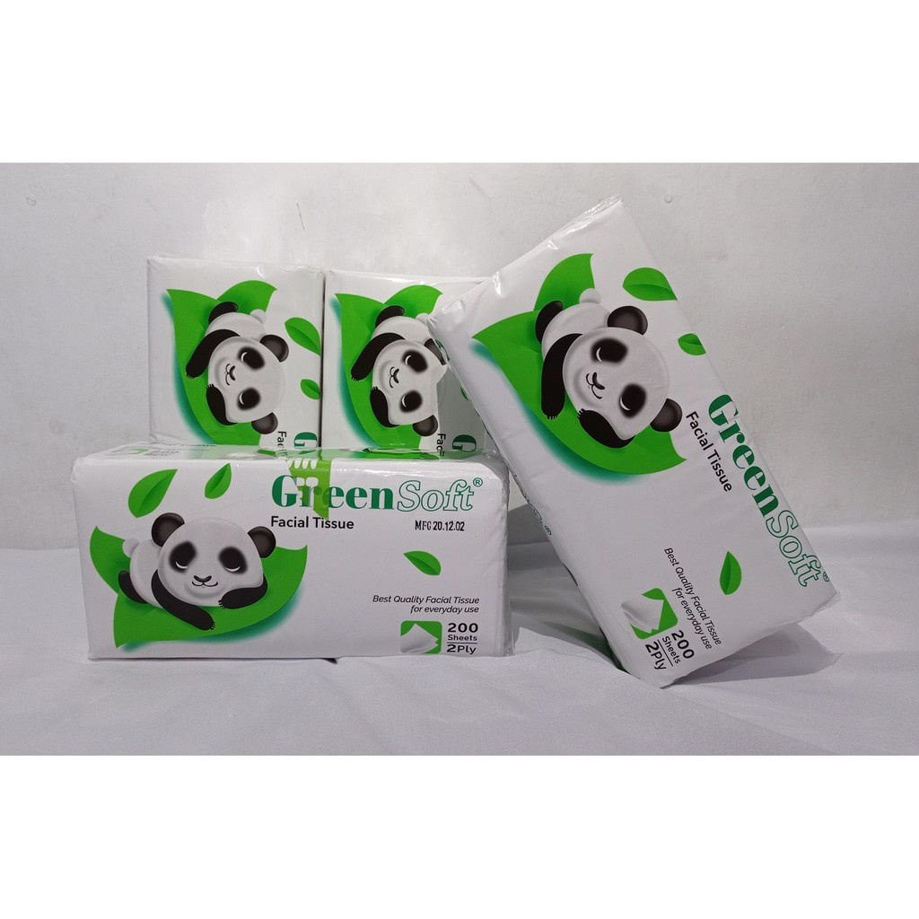 TISSUE GREEN SOFT 200 Sheets 2 Packs 200 sheet - Tissue Murah - Tissue Green Soft