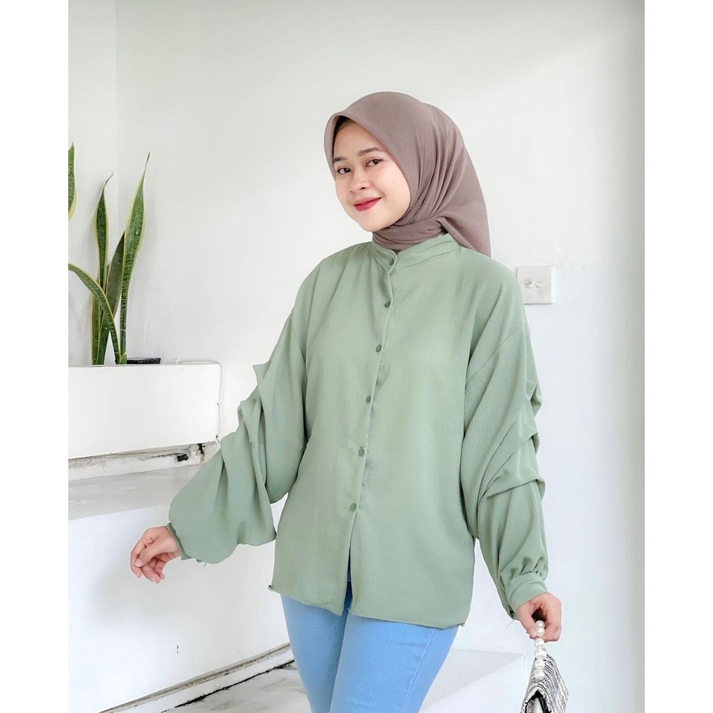 ALTA BLOUSE KEMEJA PREMIUM WANITA MUSLIMAH AIRFLOW CRINCKLE DEODORA PREMIUM RAYON