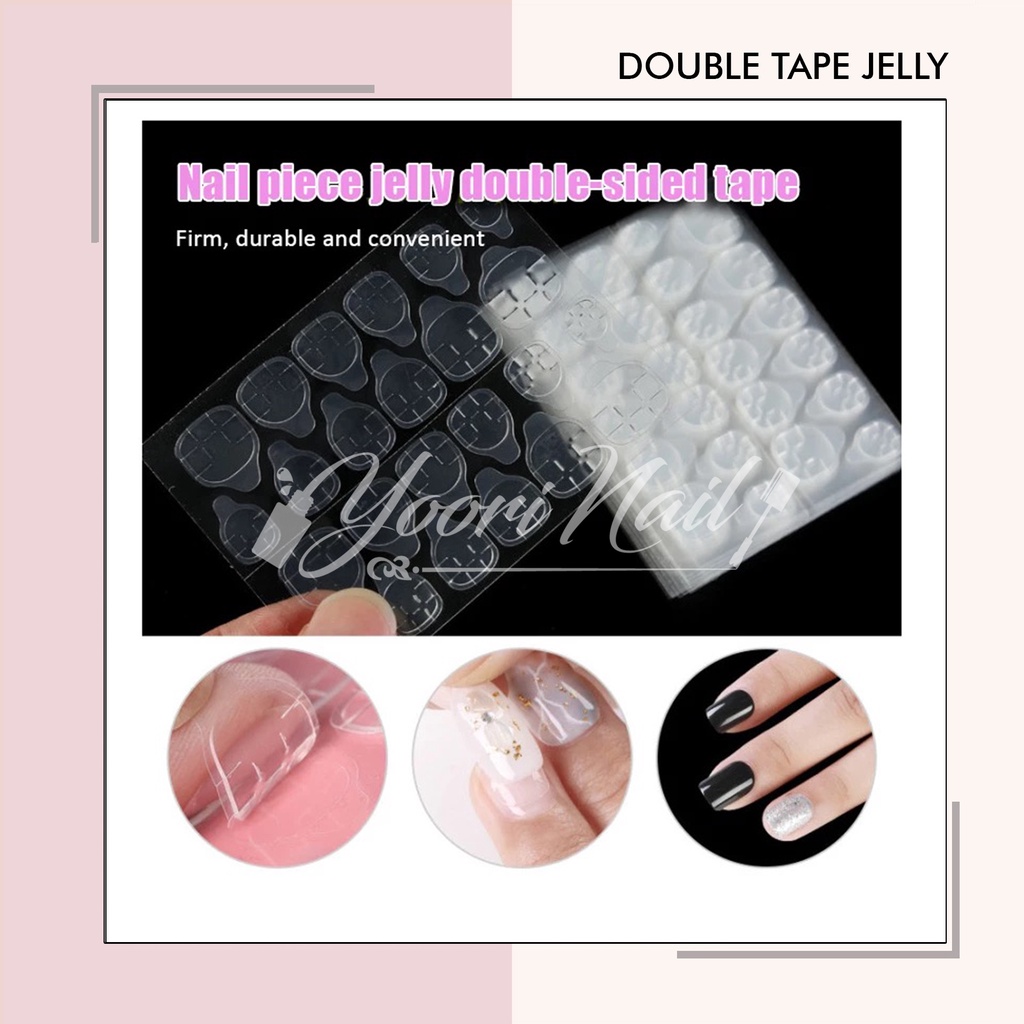 Double tape fake nails doubletape kuku palsu lem kuku nail glue murah