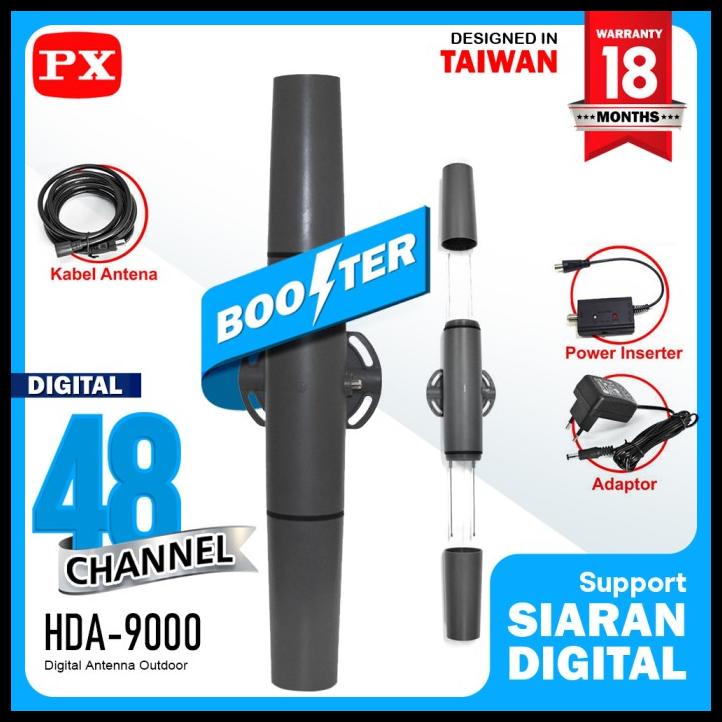 Antena Terbaik Tv Indoor Outdoor Digital Px Hda 9000