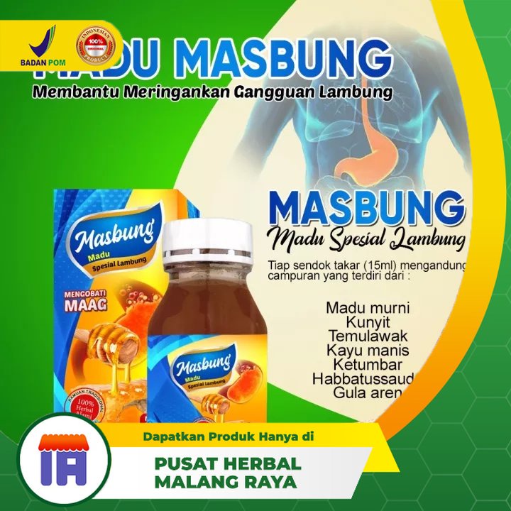 

MADU MASBUNG OBAT LAMBUNG PALING AMPUH OBAT ASAM LAMBUNG MAAG HERBAL KRONIS Magh Yang Bagus Original Madu Spesial Lambung Isi 350 Gram