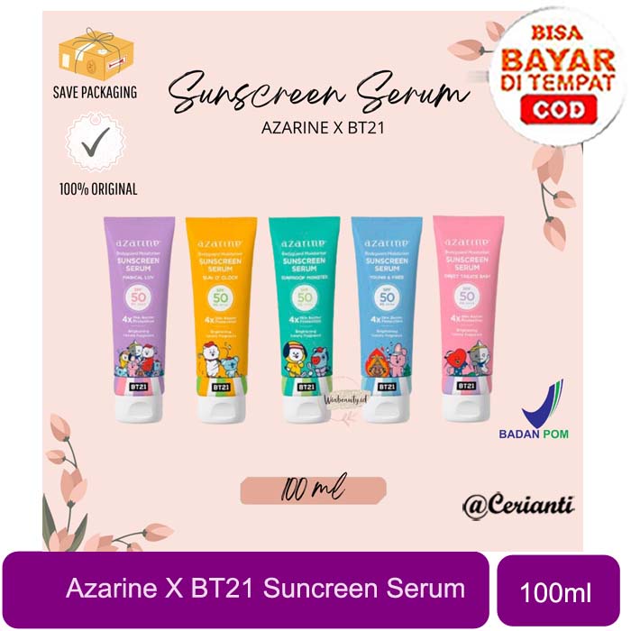 [SUNSCREEN BODY SERUM | 100ML] [BPOM] Azarine x BT21 Body Guard Moisturizer Sunscreen Serum 100ml SPF 50 PA++++ | BPOM Bodyguard_Cerianti