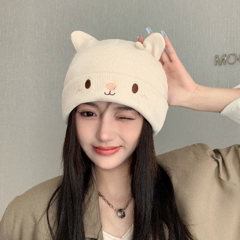 Topi Rajut Bahan Wol Untuk Musim Gugur Dan Dingin
