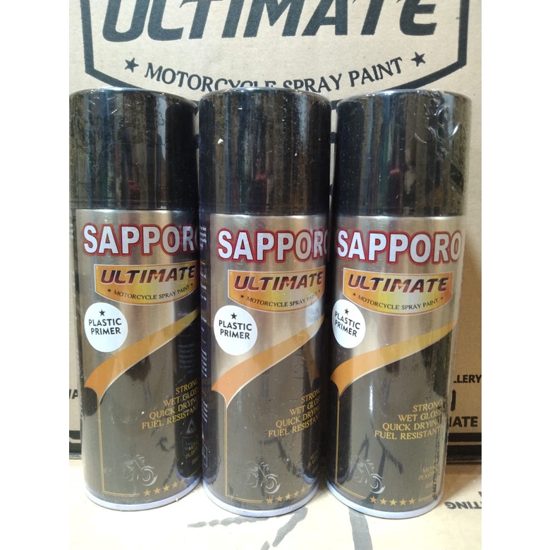 cat spray pilok pilox cat semprot sapporo saporo ultimate plastic primer transpran dasar plastik 400ml