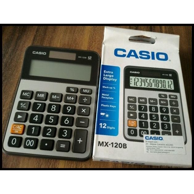 

Casio Calculator Mx-120B - Kalkulator Meja Office Desktop Mx 120 B