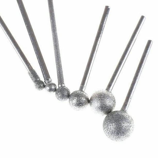 ㅊ mata ukir ball head diamond grinder mini grinder shank 3mm mata ukir bulat untuk nisan granit kaca