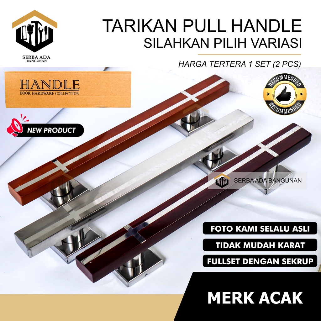 handle pintu rumah 33 &amp; 45 cm murah minimalis tarikan pintu pull stainless gagang pintu awet