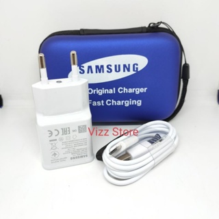 Charger Samsung Fast Charging 2A Kabel Data Micro - Tipe C Plus Dompet