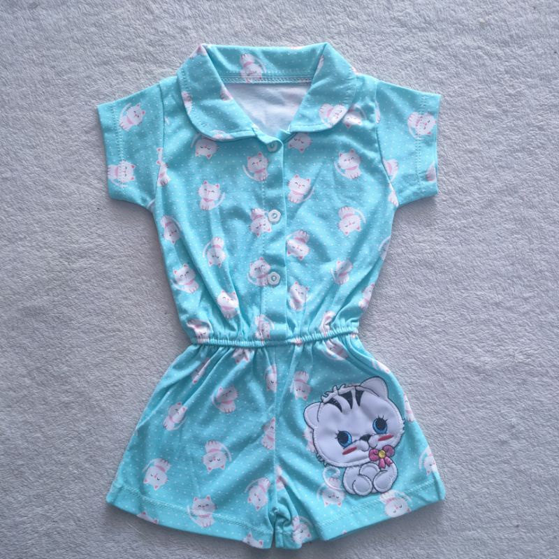 Jumpsuit Anak Cat 2 3 4 5 6 7 8 Bulan Anak Cewek Perempuan Jumpsuit Anak Bayi