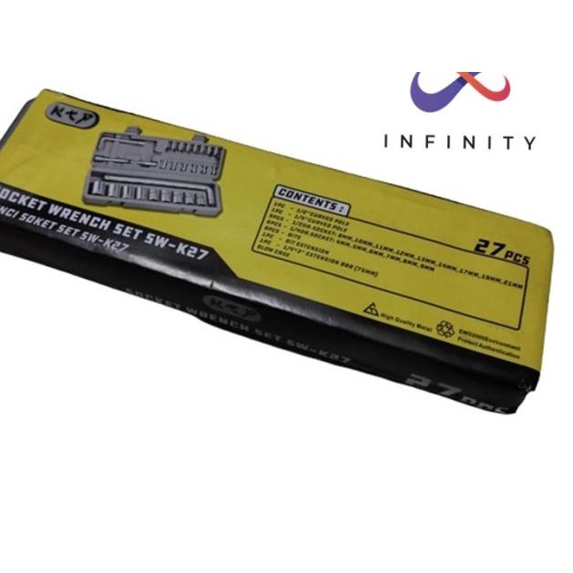 KUNCI SOK SET KENMASTER 27 PCS KUNCI SOCKET SET SOKET KENMASTER 27PCS