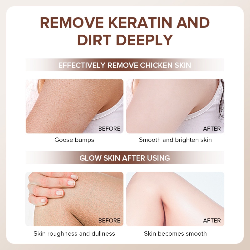 LAIKOU Coffee Exfoliating Body Scrub Membersihkan Pori-pori Mengurangi Jerawat Pada Punggung Menghaluskan Kulit 350g