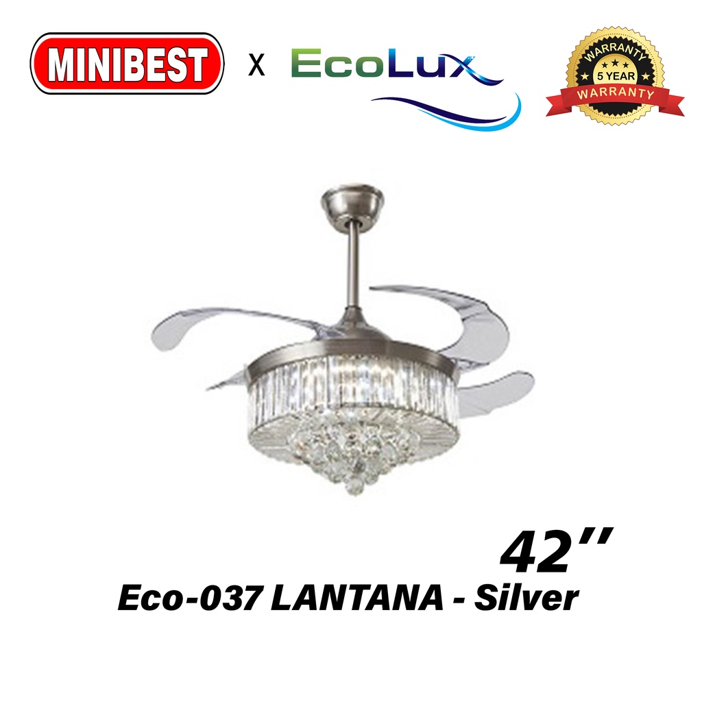 MB Kipas Angin Lampu Gantung Ecolux kipas angin plafon Eco-037 LANTANA