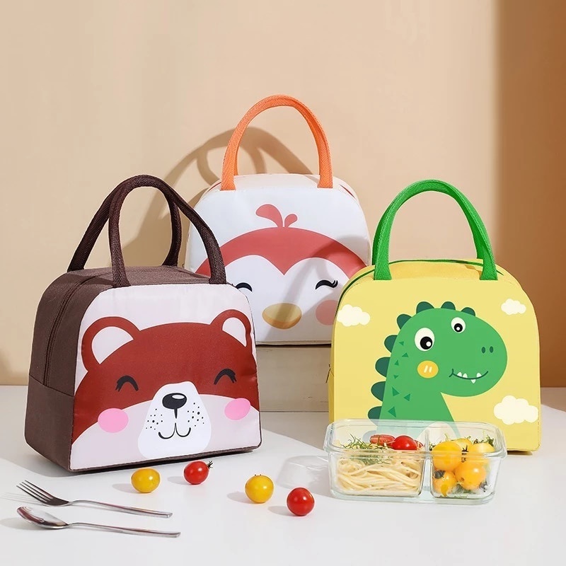 TAS BEKAL LUNCH BAG Anak Tahan Panas Tas Kotak Makanan Tempat Makan Siang Tas Bento Kids Sekolah