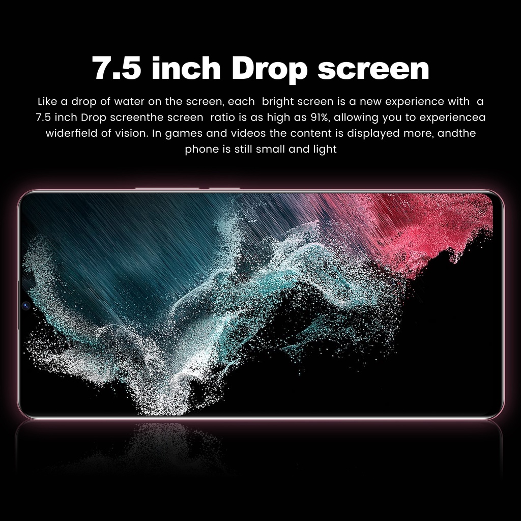【Bisa COD】HP Murah Smartphone S22 Ultra 5G 7.5 Inci Ponsel Jaminan Kualitas RAM 12GB + ROM 512GB Dual Card SIM Android Ponsel Baru Original Handphone