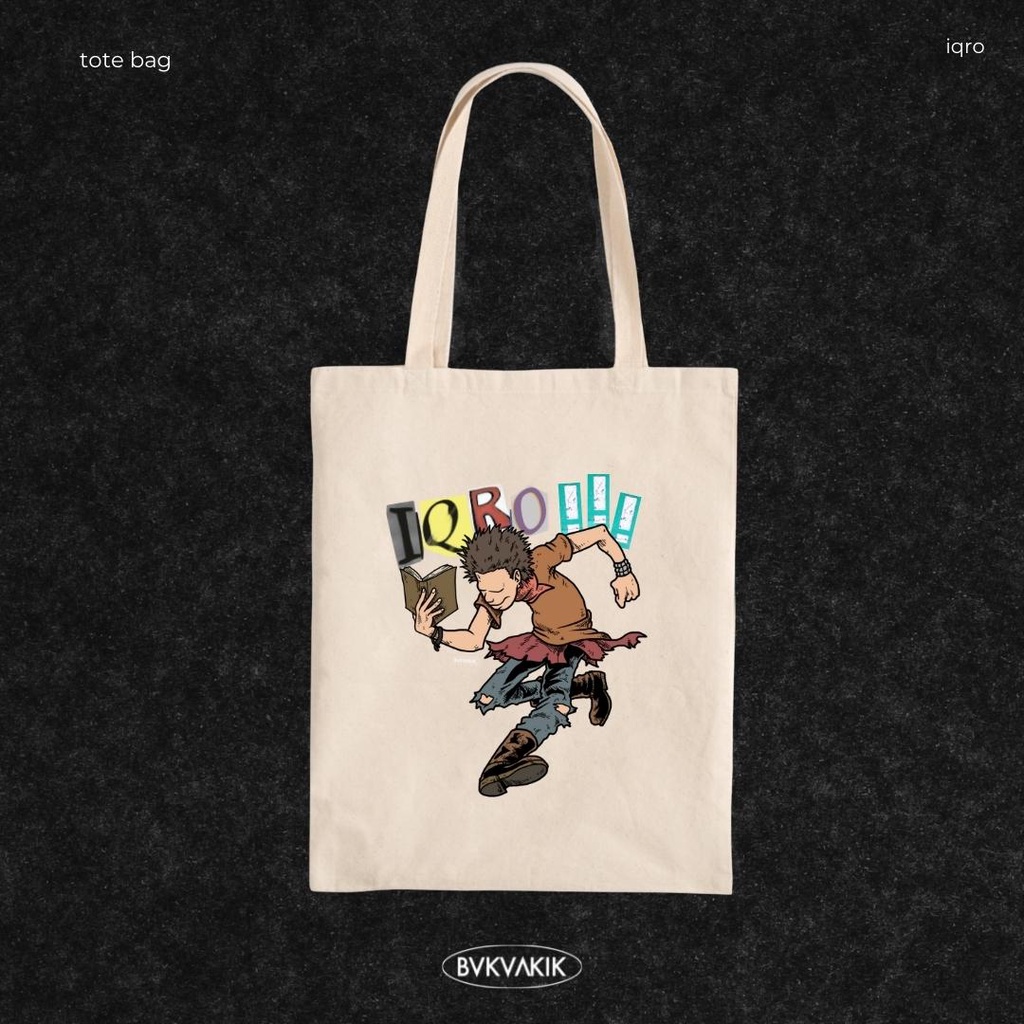 Tote Bag Iqro Warna Putih