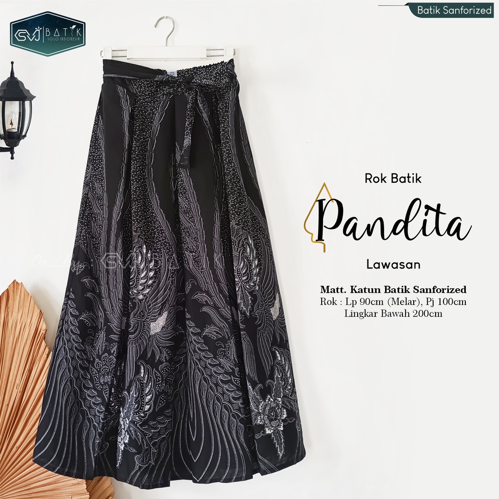 Svj Batik Rok Bawahan Klok Batik Alusan lawasan Pandita Bahan Katun Jarik Karet Pinggang Lingkar Pin