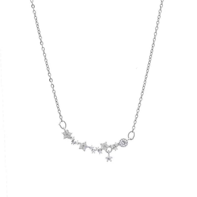 MORYMOSHI K31 Kalung Bunga Berlian Fashion Wanita