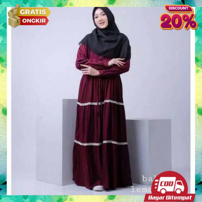 Gamus Kekinian Original Mewah Dress Dewasa Ganis Pesta Kondangan Import Dres Ibu Ibu Syari Gsmis Baj