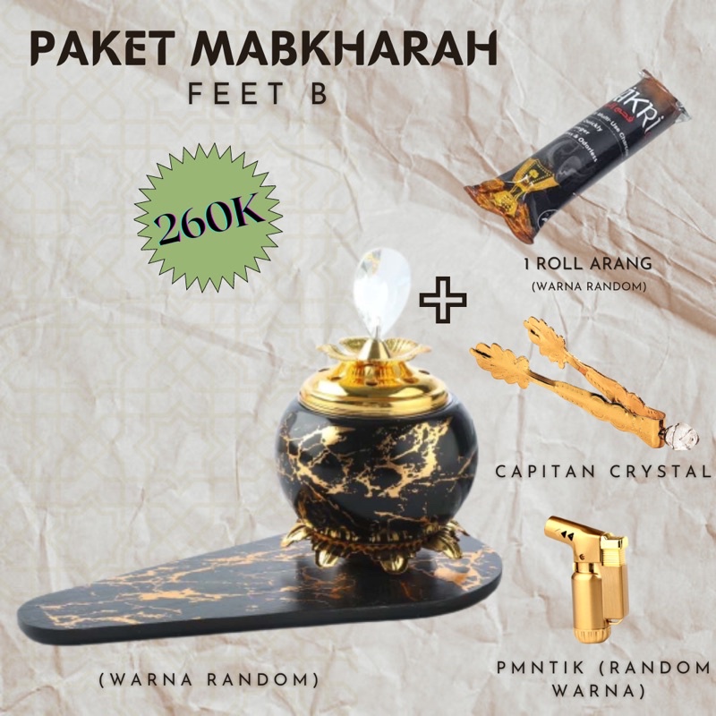 PAKET Mabkharah Besar Lengkap || Mabkharah Tempat Dupa Buhur