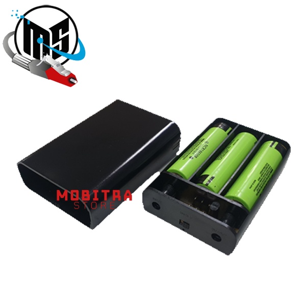 TPB-12310 Smart Portable Mini UPS DC 12V 3x Battery 18650 + Adaptor