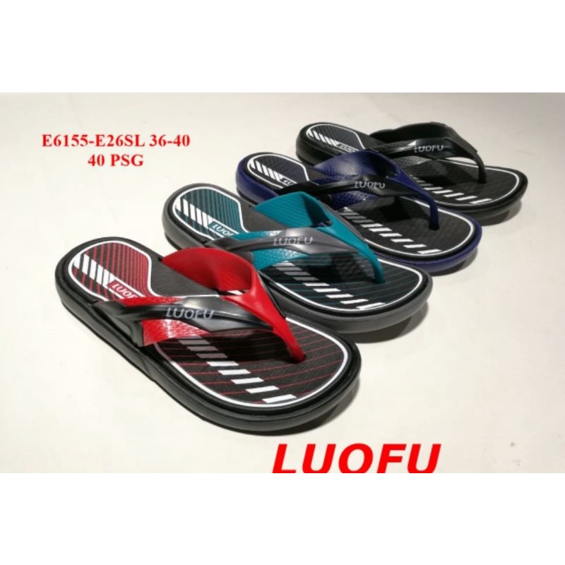LUOFU E 6155 - E26SL Sandal jepit anak laki-laki tanggung size 36-40