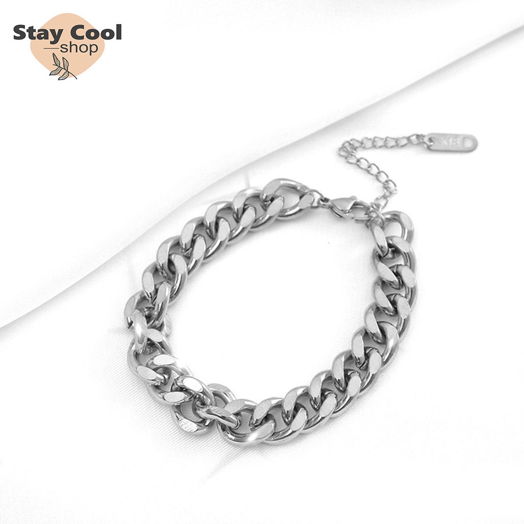 Gelang Titanium Anti Karat / Gelang Rantai Titanium Asli Ori Import / Gelang Titanium Asli Anti Luntur