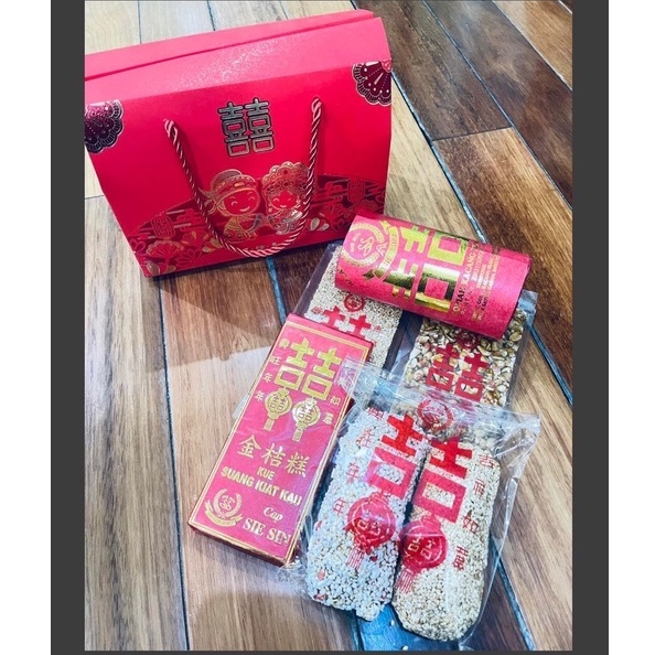 KOTAK HAMPERS WEDDING 20X10X14CM /KOTAK KUE WEDDING SHUANGXI /KOTAK SOUVENIR/PAPERBAG TEAPAI/ SANGJIT