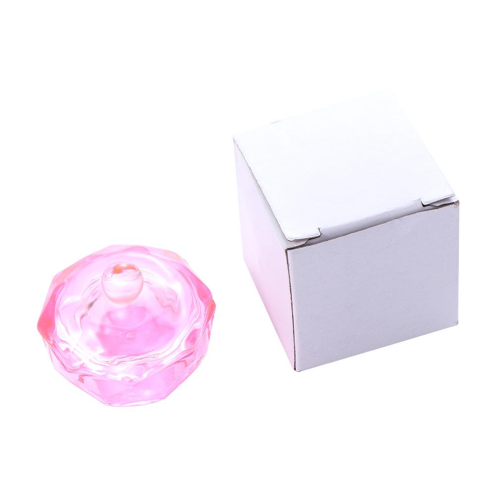 Mxbeauty Bubuk Piring Cair 1PC Alat Nail Art Profesional Transparan Manicure Aksesoris Nail Crystal Glass Cup