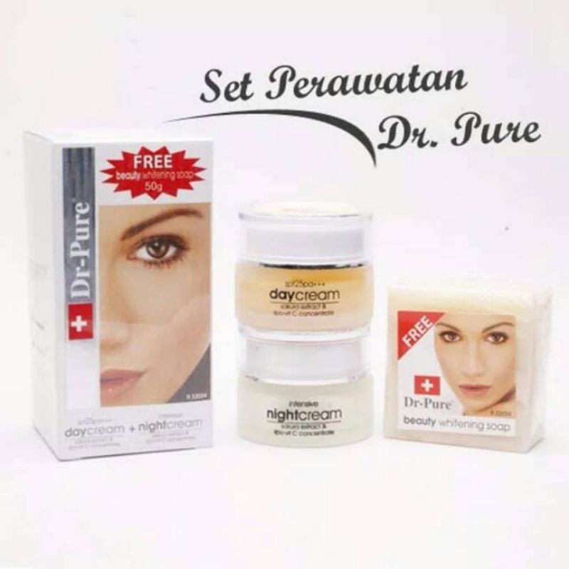 Dr Pure Set 3 in 1 Day Night Sabun Original 100%