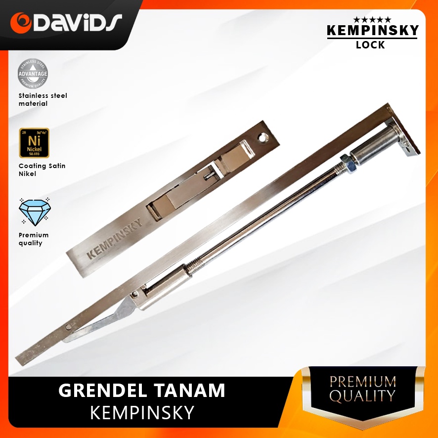 Gerendel Pintu Panjang Grendel Slot Pengunci Tanam Kempinsky