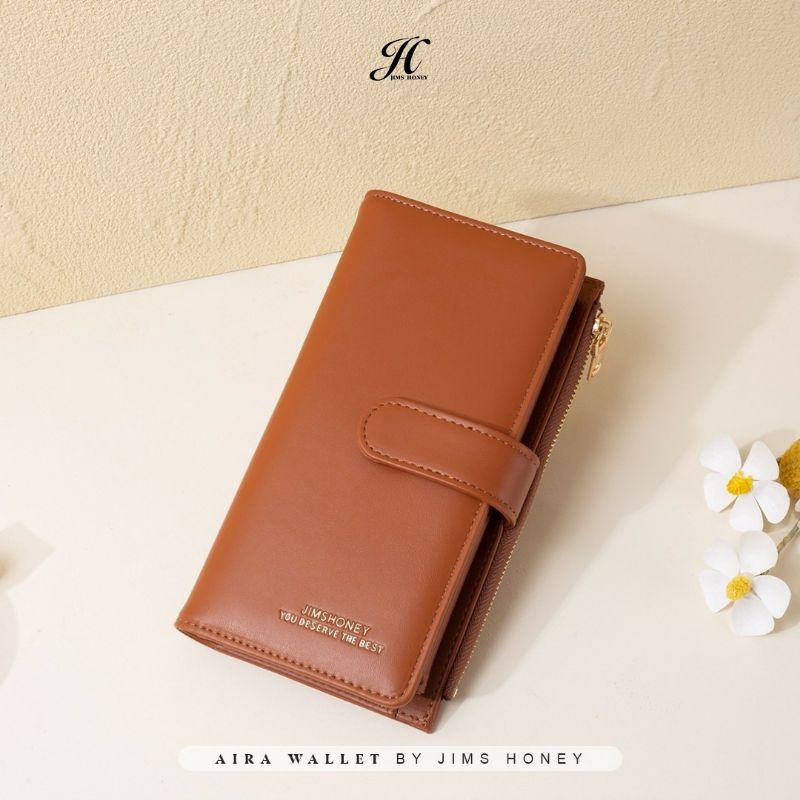 AIRA PLUS WALLET JIMS HONEY ( BAHAN TERBARU DAN VARIAN WARNA TERBARU )